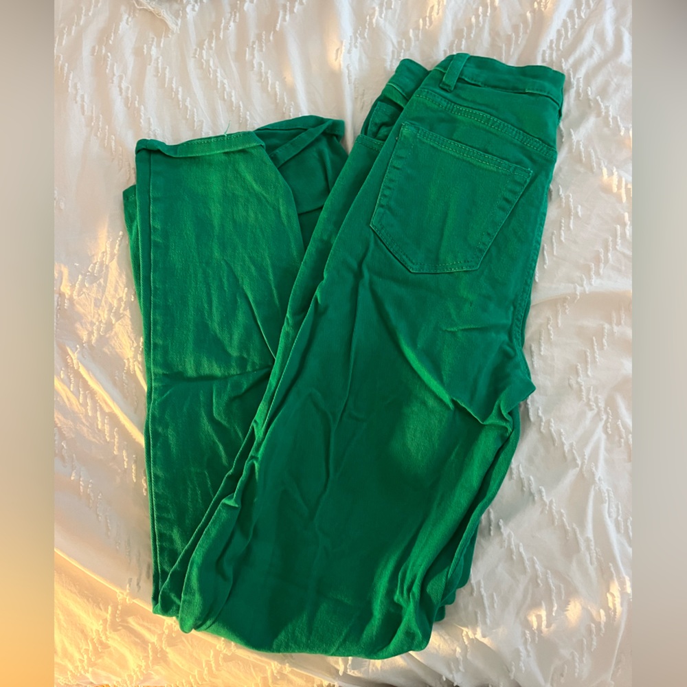 Green jeans